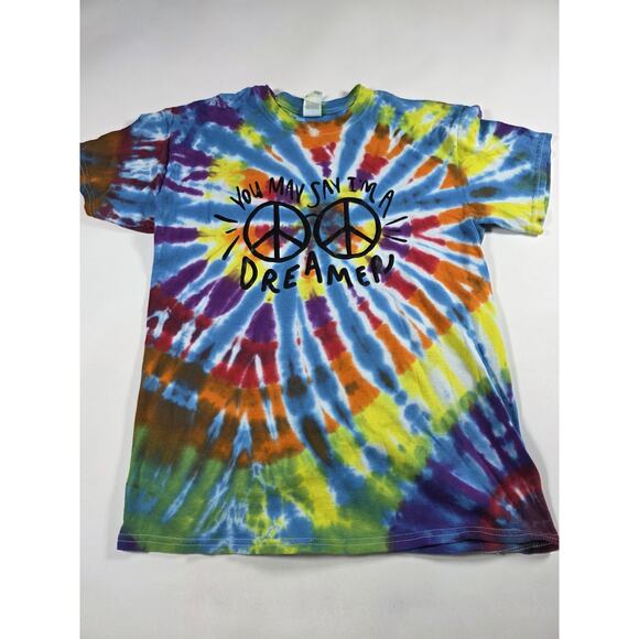You Say Im A Dreamer Tie Dye Shirt Size Medium - Picture 1 of 3